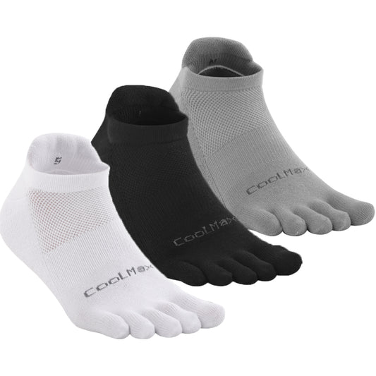 TikMox Toe Socks 3Colors Ankle Running Socks (3Pairs)