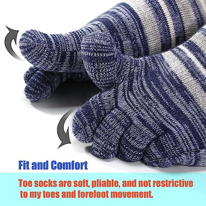 TikMox Toe Socks Ankle Five Finger Socks(6Pairs)